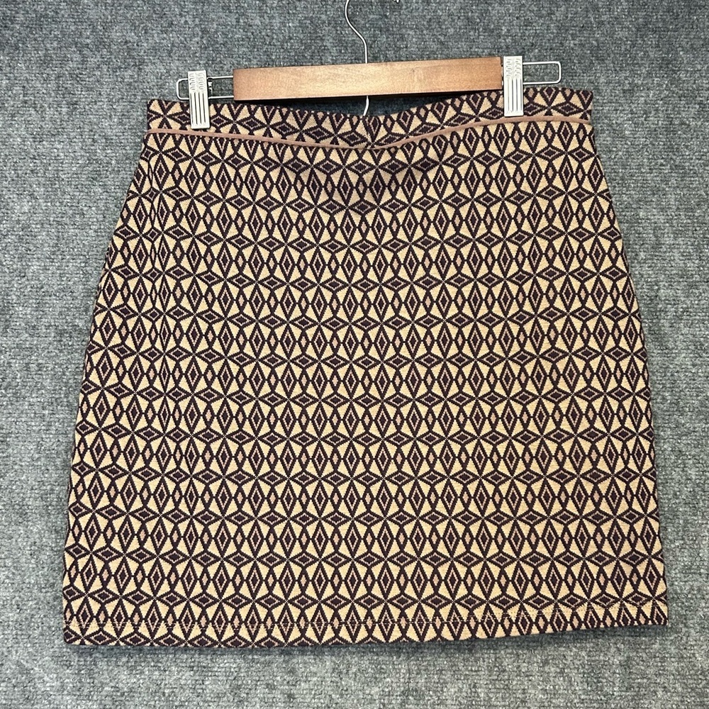 Kiabi Mini Skirt Brown & Deep Purple Design Size Large - Picture 3 of 8
